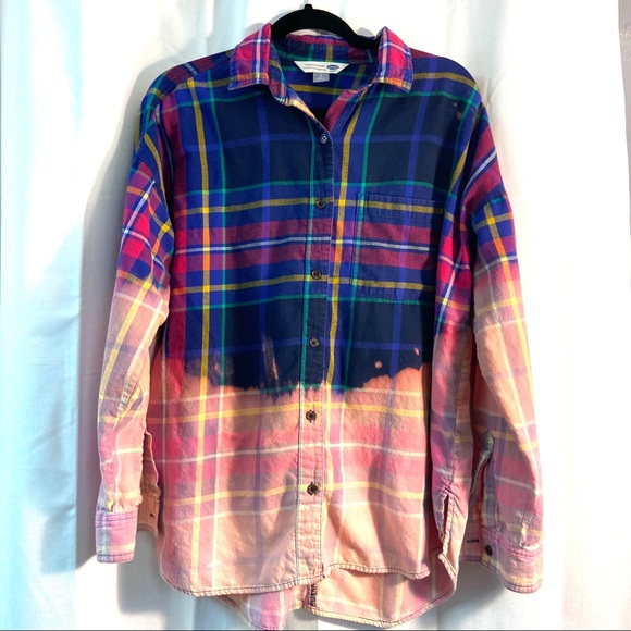 Old Navy Tops - 🌵Acid Wash Flannel